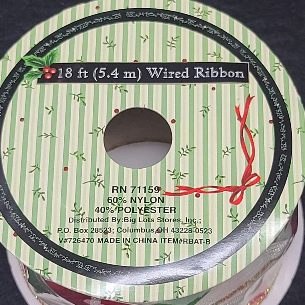 VALUE BUNDLE Christmas Tree Wired Ribbon 3 pk 2.5